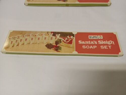 Vintage 1966 Elpo Santa's Sleigh Soap Set Unused.  - Photo 1/10