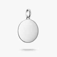 Thomas Sabo Charm AnhäNger Coin Platte 925 Sterlingsilber Poliert CC1273-001-21