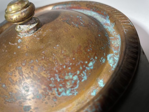 Vintage Legion Utensili Scavullo 1258 piccola pentola rivestita in rame con coperchio interno inox - Foto 10 di 23