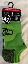 Seattle Seahawks '47 Brand 3 pack socks  *FREE SHIPPING*