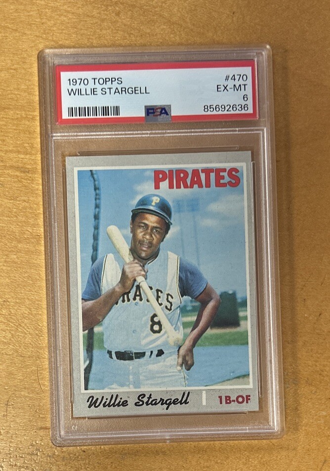 1970 Topps Baseball Willie Stargell Pittsburgh Pirates Card #470