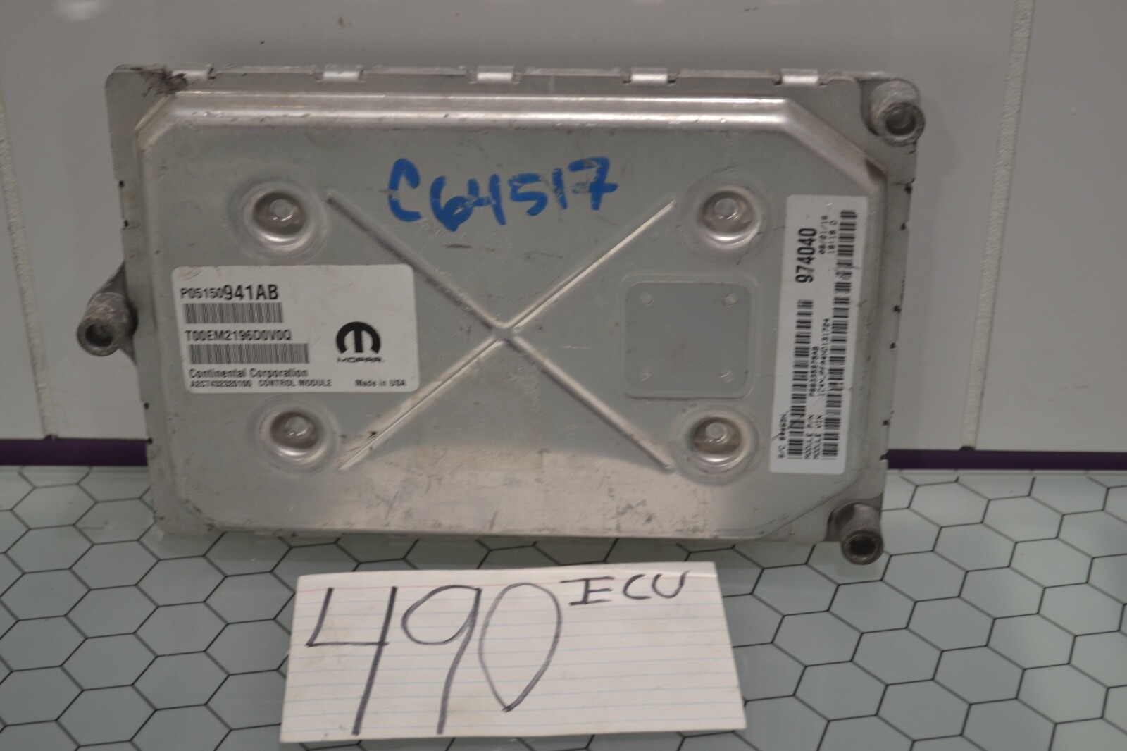 15 16 17 Jeep Patriot #490 Engine Computer ECM ECU P68335975AB
