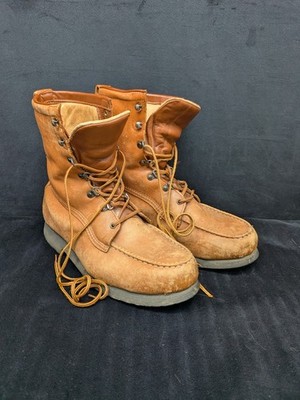 Vtg Executive Imperials Moc Toe Leather Lace Uo Work Boots 10.5 EE Men 
