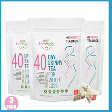 40 3 Tea Bags Skinny Herbal Tea Slimming Support Weight Loss Cleanse Detox