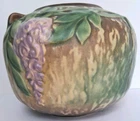 Vintage Roseville Pottery Wisteria Vase Pot Tan/Brown 632-5" Excellent