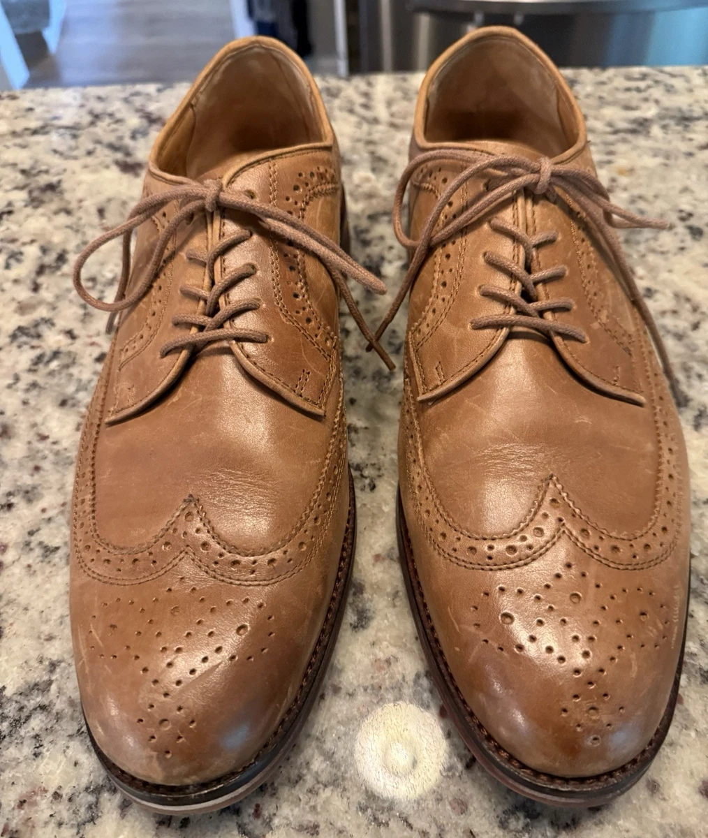 Polo Ralph Lauren Brown Wingtip Dress Shoes for Men for sale  display picture 3