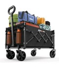 Collapsible Wagon with Wheels, 220 lbs Wagons Carts Foldable 
