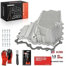 A-Premium C&aacute;rter de aceite de motor de aluminio mejorado con enchufe, junta y