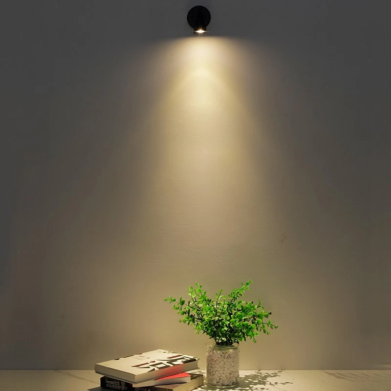 Luz de lectura LED RV de 3W Lámpara de imagen de joyería Interruptor de foco ajustable DC 12V Foto 2 de 4