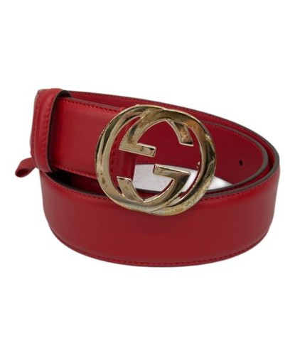 GUCCI                    belt Red 546386