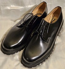 Nuovo raccoglitore lucido Church's Shannon T stringato Derby nero taglia UK11 / US12