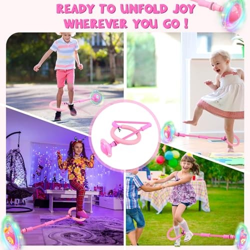 Ankle Skip Ball for Kids: Toys for 4-8 Years Old Girls, Skip it Toy for Pink - Picture 7 of 8
