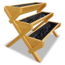 Green Cascade Pflanzentreppe Hochbeet 3 Etagen Holz Kräuterbeet Musterware