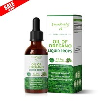 Oregano Oil Organic Liquid Drops for Adults and Kids - Super Concentrated 2fl oz