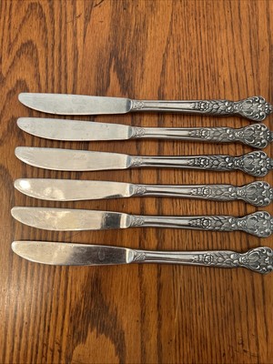 Lot of 6 MSI Japan Versailles Stainless Steel Dinner Knife Set AV2