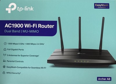 tp-link ac1900 smart wifi router archer a8