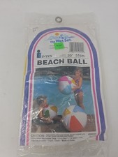 Vintage 1983 Intex The Wet Set 20" Inflatable Beach Ball 59020 New