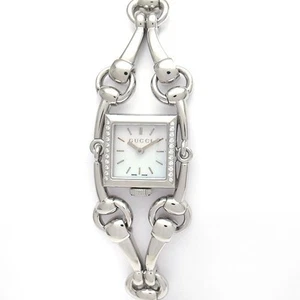 Montre à quartz Gucci YA116505 Signoria cadran coque 28 mm SS excellente occasion de JPN