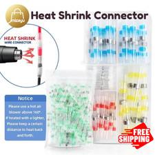 500X Heat Shrink Butt Splice Wire Connector Insulated Waterproof Crimp Terminals