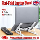 10-14" Adjustable Laptop Stand Riser Foldable Laptop Holder for Desk Table UK