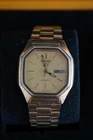 Vintage Seiko 5 Automatic 7009-5830 A1 Watch – Serviced Day Date Gold Tone Japan