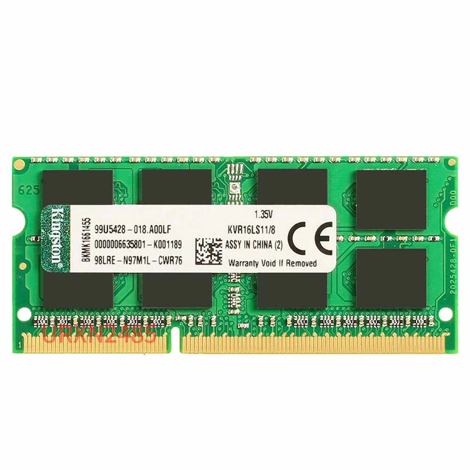 Kingston 16GB 2x 8GB DDR3L 1600MHz PC3L-12800 204Pin SODIMM Laptop Memory RAM BT - Image 4 of 4