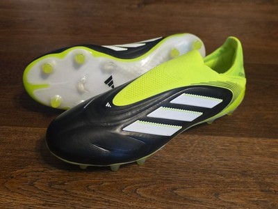 Size 7 Adidas Copa Pure 3 Elite Laceless FG Cleats Men's JH6302 Black Green