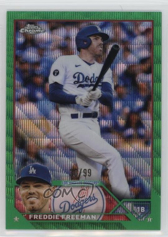 2023 Topps Chrome Green Wave Refractor 30/99 Freddie Freeman #5 14eo