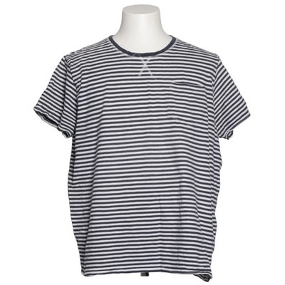 Livergy, T-shirt, Größe: 56/58, Blau/Weiß, Baumwolle, Streifen, Herren #Y62