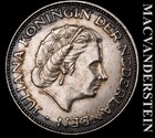 Netherlands: 1961 Silver 2.5 Gulden - Scarce  High Grade  Lustrous  #L7947 — photo 2