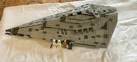 LEGO Star War First Order Star Destroyer (75190) As Found Built Plus 4 Minifigs