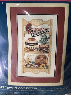 る〜か　ブラウン Counted Cross Stitch Kit Needle Southwest Collection Open Pack