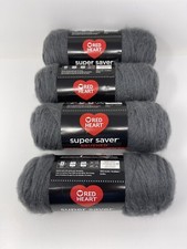 Yarn Red Heart Super Saver Brushed Yarn Shale E309-5044 Lot Of 4 Skeins