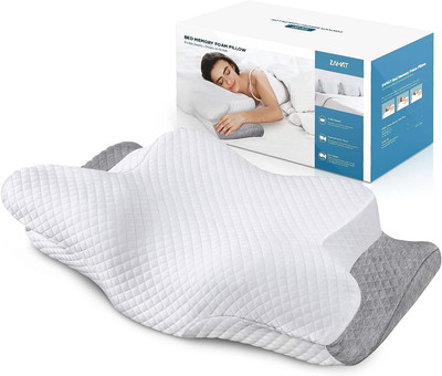Adjustable Cervical Memory Foam Pillow, Odorless Neck Pillows for Pain Relief, O