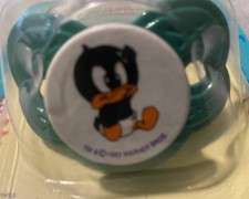   Vintage Baby DAFFY DUCK Looney Tunes Gerber Pacifier 1993 Warner Bros FREESHIP