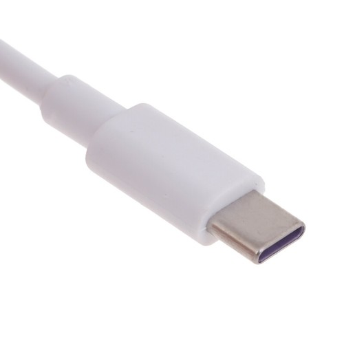 High-Speed White Type-C USB Cable with On/Off Switch for Phones and Tablets - 第 3/10 張圖片