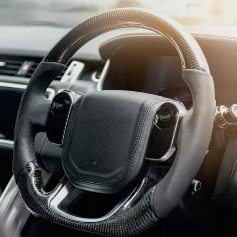 For Land Rover Range Rover Sport SVR Carbon Fiber Steering Wheel with Heated - Image 4 of 4