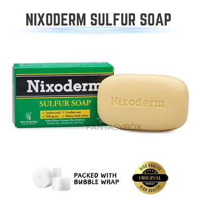 1 x 100g NIXODERM Sulfur Soap For Relief Of Common Skin Problems Vegetable Base