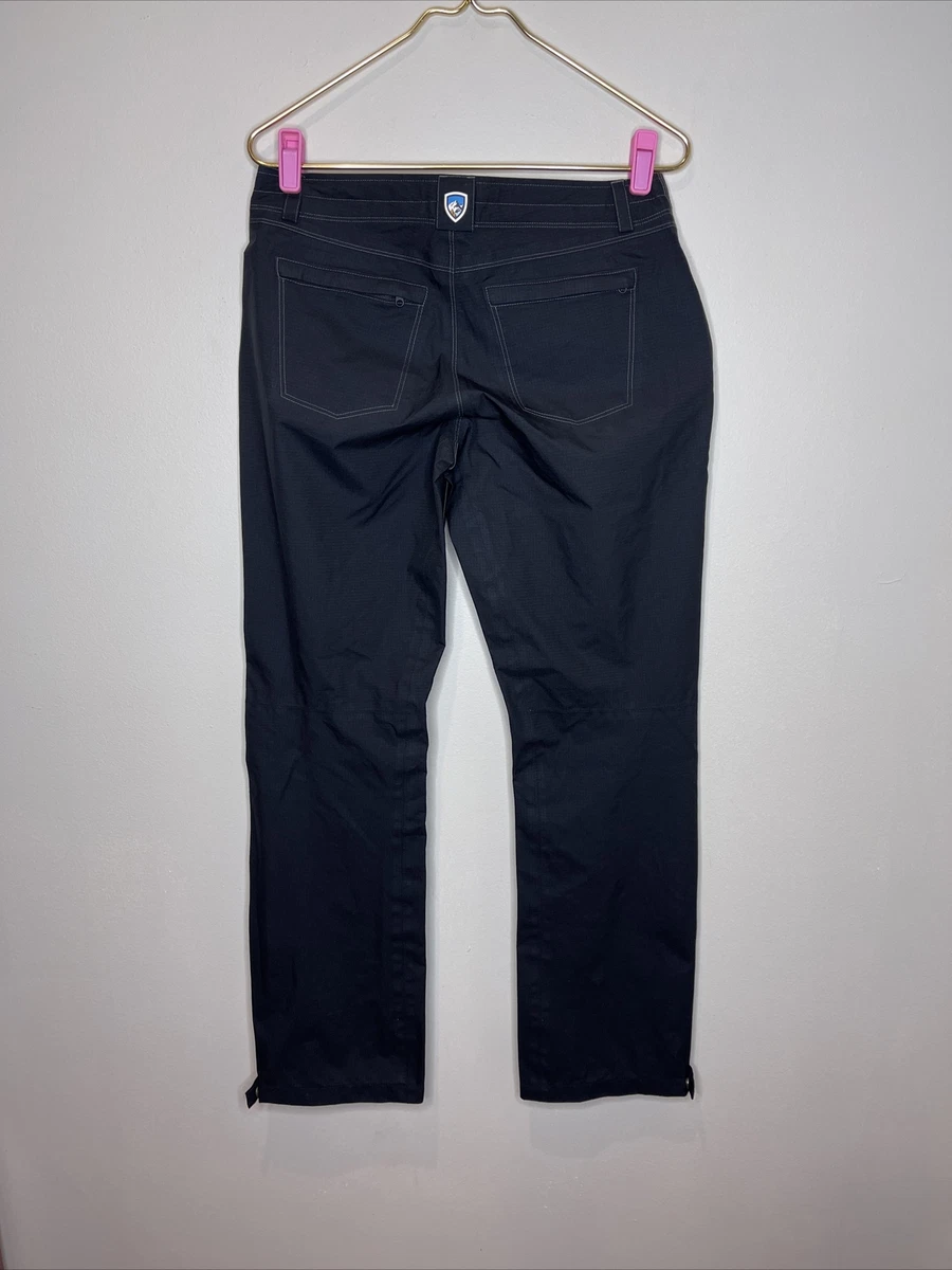 Womans Kuhl Jetstream Black Nylon Activewear Hiking Rain Pant Size 4 Reg |  eBay
