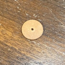 Disco de válvula fenólica para piano de 1 jugador 1/2" OD, 0,055” ID, bronceado, círculo