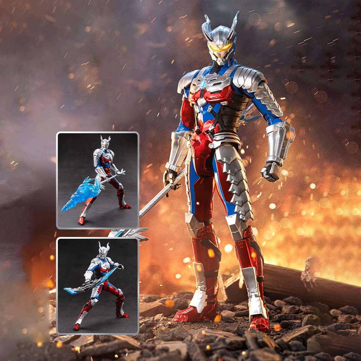 HiPlay ZD Toys 1/10 Ultraman Zero UA-A08 Action Figures | eBay