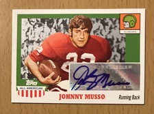 2005 TOPPS ALL-AMERICAN FOOTBALL AUTOGRAPH AUTO JOHNNY MUSSO ALABAMA CRIMSON 4