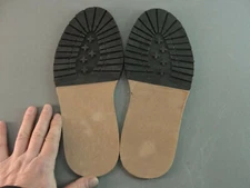 🥾 REPLACEMENT FULL LEATHER BLACK RUBBER BOOT SHOE REPAIR LUG SOLE NEW MENS 9 ⛏️