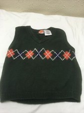 Vtg Mc Donald  s  McKids  Green Knit Vest Size 3T c5