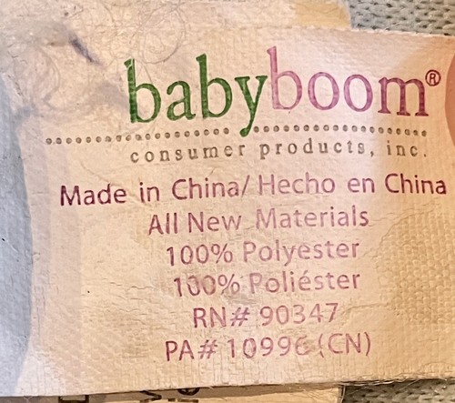 Baby Boom blau Elefant Herz liebevolle Satin Sicherheitsdecke Babyboom Junge 14 Zoll - Bild 5 von 5