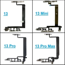 For iPhone 13 13 Mini Pro Max Power Flex Cable Side Volume Buttons Mute Switch