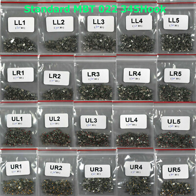 #ad Metal Bracket Dental Orthodontic Brace Standard MBT 022 345 Hook In Bulk UL1 LR5 $98.99
