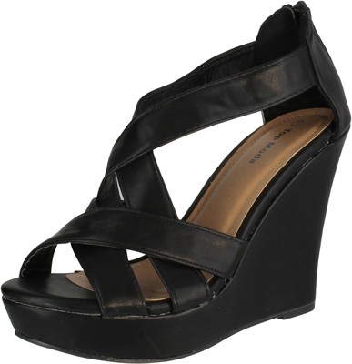 Top Moda ELLA-18 Women's Gladiator Wedge Heel Sandals