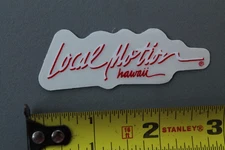 LOCAL MOTION Hawaii Surfboard Red White Sexy OG LM3 80's Vintage Surfing STICKER