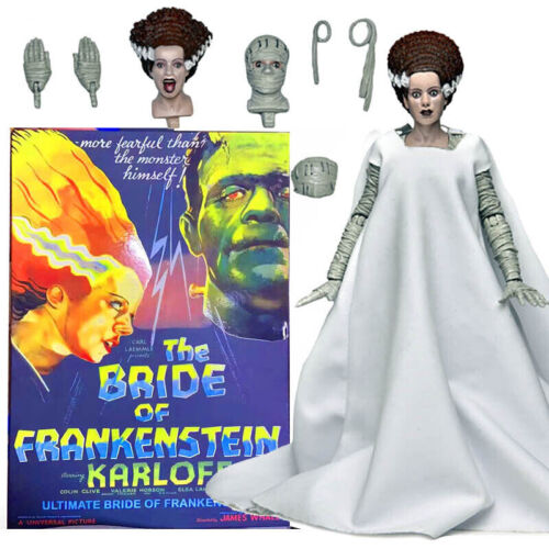 NECA Bride of Frankenstein Universal Monster Ultimate 7" Action Figure Official- - Afbeelding 1 van 13